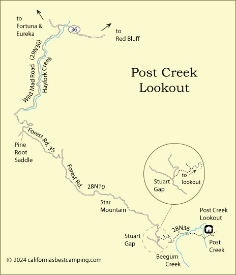 Post Creek Lookout, Shasta-Trinity National Forest, CA