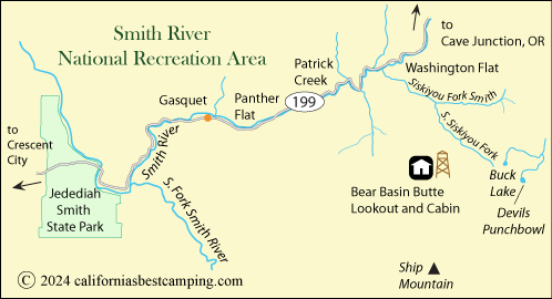 Smith River National Recreation Area Map