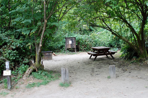 Russian Gulch State Park Campground, Mendocino coast