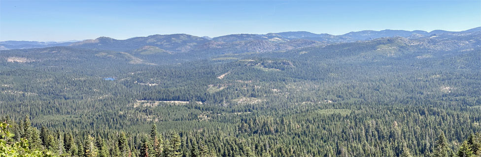 Crystal Basin from Robbs Peak, Eldorado National Forest, CA